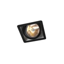 R07 up BLACK frame + BLACK int. + BLACK ring / Transf. incl. / Bulb excl. / non-dimmable      IP20