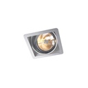 R110 in G53 CHROME ring + WHITE frame + WHITE int. / Transf. excl. / Bulb excl.      IP20