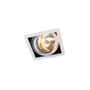 R110 in G53 WHITE ring + BLACK frame + WHITE int. / Transf. excl. / Bulb excl.      IP20