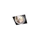 R110 in G53 WHITE ring + CHROME frame + BLACK int. / Transf. excl. / Bulb excl.      IP20