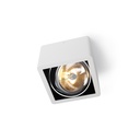 R110 up G53 LED WHITE frame + WHITE int. + CHROME ring / Transf. incl. / Bulb excl. / dimmable (TRIAC/IGBT)      IP20