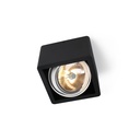 R110 up G53 LED BLACK frame + WHITE int. + WHITE ring / Transf. incl. / Bulb excl. / dimmable (TRIAC/IGBT)      IP20