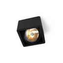R110 up G53 LED BLACK frame + WHITE int. + BLACK ring / Transf. incl. / Bulb excl. / dimmable (TRIAC/IGBT)      IP20