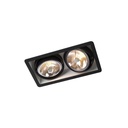 R110 up G53 LED BLACK frame + BLACK int. + BLACK ring / Transf. incl. / Bulb excl. / dimmable (TRIAC/IGBT)      IP20