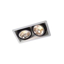 R111 in G53 BLACK ring + WHITE frame + WHITE int. / Transf. excl. / Bulbs excl.       IP20