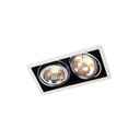 R111 in G53 CHROME ring + BLACK frame + WHITE int. / Transf. excl. / Bulbs excl.       IP20