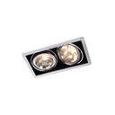 R111 in G53 CHROME ring + WHITE frame + BLACK int. / Transf. excl. / Bulbs excl.       IP20