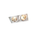 R111 in G53 WHITE ring + BLACK frame + BLACK int. / Transf. excl. / Bulbs excl.       IP20