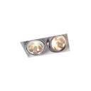 R111 in G53 CHROME ring + BLACK frame + BLACK int. / Transf. excl. / Bulbs excl.       IP20