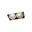 R111 in G53 WHITE ring + CHROME frame + BLACK int. / Transf. excl. / Bulbs excl.       IP20