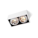 R111 up G53 LED WHITE frame + WHITE int. + WHITE ring / Transf. incl. / Bulbs excl. / dimmable (TRIAC/IGBT)      IP20
