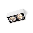 R111 up G53 LED WHITE frame + WHITE int. + CHROME ring / Transf. incl. / Bulbs excl. / dimmable (TRIAC/IGBT)      IP20