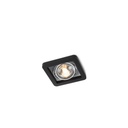 R111 up G53 LED BLACK frame + BLACK int. + CHROME ring / Transf. incl. / Bulbs excl. / dimmable (TRIAC/IGBT)      IP20