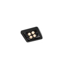 R51 in LED BLACK ring + WHITE frame + WHITE int. / WW - 40° / Driver excl. 456LM 2700K CRI93 IP40