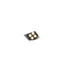 R51 in LED BLACK ring + CHROME frame + BLACK int. / WW - 40° / Driver excl. 456LM 2700K CRI93 IP40