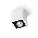 R51 up GU10 WHITE frame + WHITE int. + BLACK ring / Bulb excl.      IP20