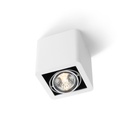 R51 up GU10 WHITE frame + WHITE int. + CHROME ring / Bulb excl.      IP20