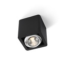 R51 up GU10 BLACK frame + WHITE int. + WHITE ring / Bulb excl.      IP20