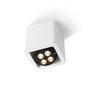 R51 up GU10 BLACK frame + BLACK int. + WHITE ring / Bulb excl.456LM 2700K CRI93 IP40