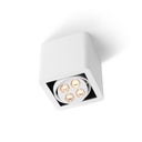 R51 up LED BLACK frame + WHITE int. + WHITE ring / WW - 10° / Driver incl. / non-dimmable456LM 2700K CRI93 IP40
