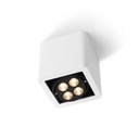 R51 up LED BLACK frame + WHITE int. + BLACK ring / WW - 25° / Driver incl. / non-dimmable456LM 2700K CRI93 IP40