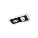R52 in GU10 BLACK ring + BLACK frame + WHITE int. / Bulbs excl.      IP20
