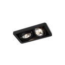 R52 in GU10 BLACK ring + CHROME frame + WHITE int. / Bulbs excl.      IP20