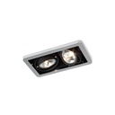 R52 in GU10 BLACK ring + WHITE frame + BLACK int. / Bulbs excl.      IP20