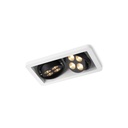 R52 in GU10 WHITE ring + CHROME frame + BLACK int. / Bulbs excl.2x 456LM 2700K CRI93 IP40