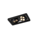 R52 in LED BLACK ring + WHITE frame + WHITE int. / WW - 40° / Driver excl. 2x 456LM 2700K CRI93 IP40