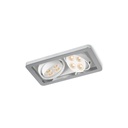 R52 in LED WHITE ring + BLACK frame + WHITE int. / WW - 25° / Driver excl. 2x 456LM 2700K CRI93 IP40