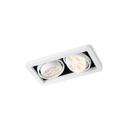 R52 in LED WHITE ring + CHROME frame + WHITE int. / WW - 10° / Driver excl.2x 456LM 2700K CRI93 IP40