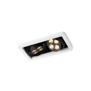 R52 in LED BLACK ring + CHROME frame + WHITE int. / WW - 10° / Driver excl.2x 456LM 2700K CRI93 IP40