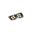 R52 in LED BLACK ring + CHROME frame + BLACK int. / WW - 10° / Driver excl.2x 456LM 2700K CRI93 IP40