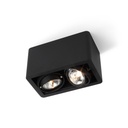 R52 up GU10 BLACK frame + WHITE int. + BLACK ring / Bulbs excl.      IP20
