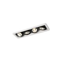 R52 up LED BLACK frame + BLACK int. + BLACK ring / WW - 10° / Driver incl. / dimmable (TRIAC/IGBT)      IP20