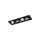 R52 up LED BLACK frame + BLACK int. + BLACK ring / WW - 10° / Driver incl. / dimmable (PUSH-DIM or 1-10V)      IP20