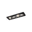 R52 up LED BLACK frame + BLACK int. + BLACK ring / WW - 40° / Driver incl. / dimmable (PUSH-DIM or 1-10V)      IP20