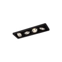 R54 in GU10 BLACK ring + CHROME frame + WHITE int. / Bulbs excl.      IP20