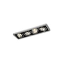 R54 in GU10 CHROME ring + WHITE frame + BLACK int. / Bulbs excl.      IP20