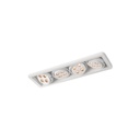 R54 in GU10 CHROME ring + BLACK frame + BLACK int. / Bulbs excl.4x 456LM 2700K CRI93 IP40
