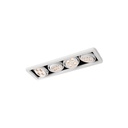 R54 in LED WHITE ring + CHROME frame + WHITE int. / WW - 10° / Driver excl.4x 456LM 2700K CRI93 IP40