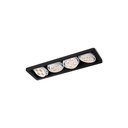 R54 in LED WHITE ring + WHITE frame + BLACK int. / WW - 40° / Driver excl.4x 456LM 2700K CRI93 IP40