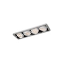 R54 in LED WHITE ring + BLACK frame + BLACK int. / WW - 25° / Driver excl.4x 456LM 2700K CRI93 IP40