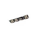 R54 in LED BLACK ring + CHROME frame + BLACK int. / WW - 10° / Driver excl.4x 456LM 2700K CRI93 IP40