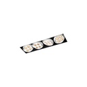 R54 in LED Rimless WHITE ring + WHITE int. / WW - 10° / Driver excl.4x 456LM 2700K CRI93 IP40