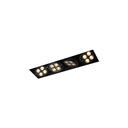 R54 in LED Rimless BLACK ring + WHITE int. / WW - 40° / Driver excl.4x 456LM 2700K CRI93 IP40
