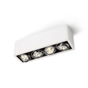 R54 up GU10 WHITE frame + WHITE int. + CHROME ring / Bulbs excl.      IP20