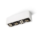 R54 up LED WHITE frame + WHITE int. + WHITE ring / WW - 40° / Driver incl. / dimmable (TRIAC/IGBT)4x 456LM 2700K CRI93 IP40