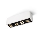 R54 up LED WHITE frame + BLACK int. + WHITE ring / WW - 10° / Driver incl. / dimmable (TRIAC/IGBT)4x 456LM 2700K CRI93 IP40